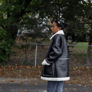 Leather & Sherpa jacket